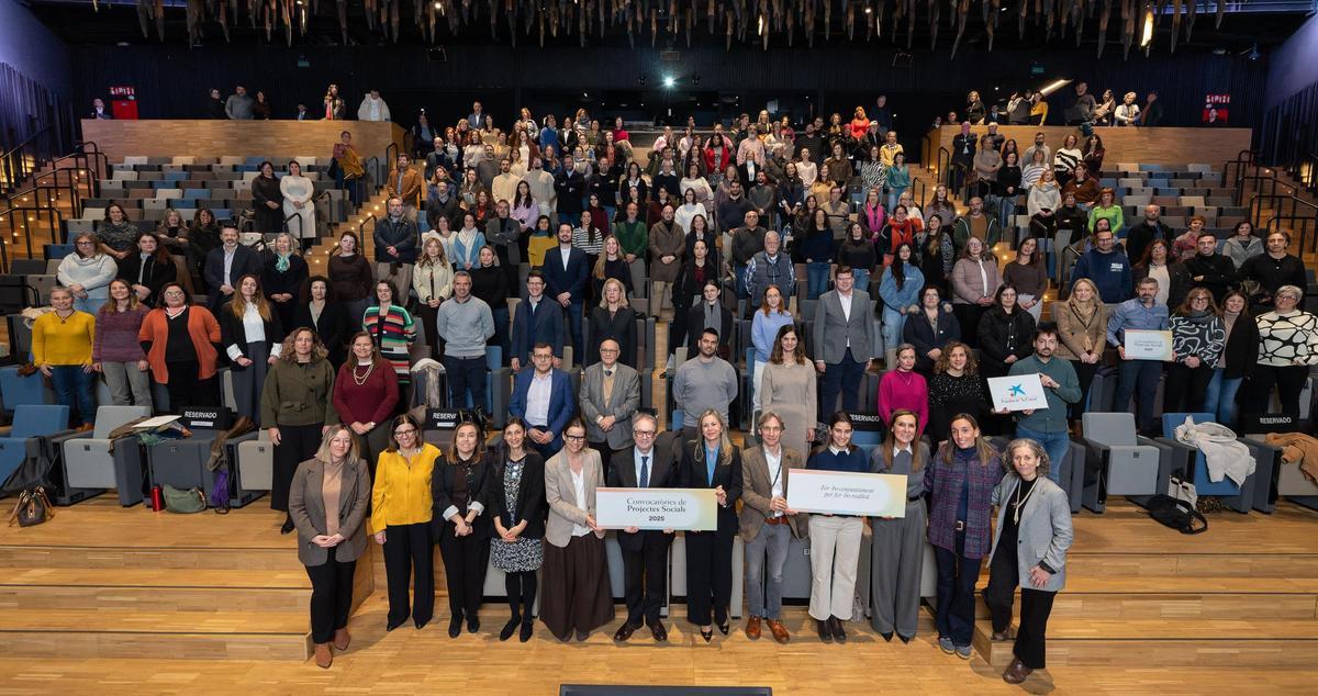 Acto de la convocatoria de proyectos sociales de la Fundación ‘la Caixa’.