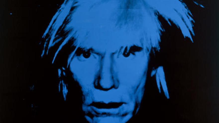 Retrato de Andy Warhol.