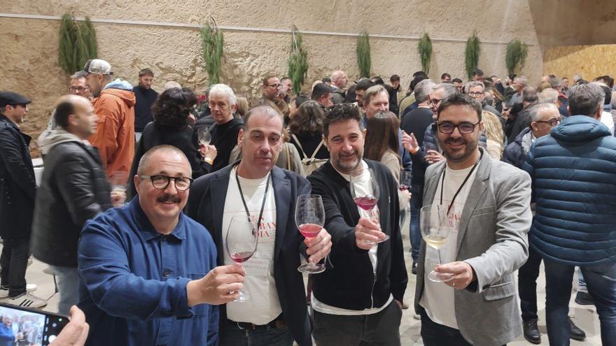 Los organizadores de la cita vinícola, bautizada ‘Un gran dia’. | B. FONT SBERT