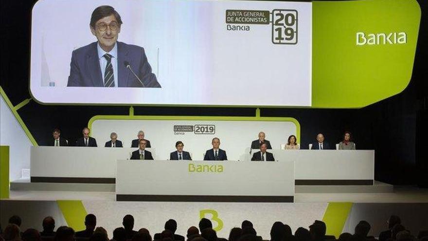 Bankia gana el 22,4% menos