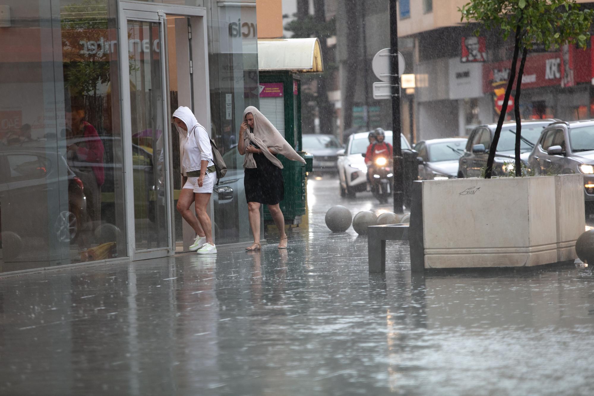 Las imágenes de la tromba de agua que cayó sobre Ibiza