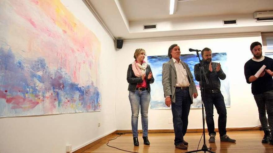 La exposición del pintor agoladense Julio García Rivas estará abierta al público en el museo de Lalín hasta el próximo día 29 de octubre. // Bernabé/Luismy