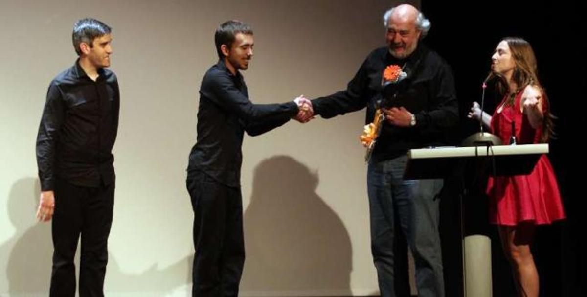 Un momento de la gala de entrega de premios del II Festival Primavera do Cine de Vigo. // R. Grobas