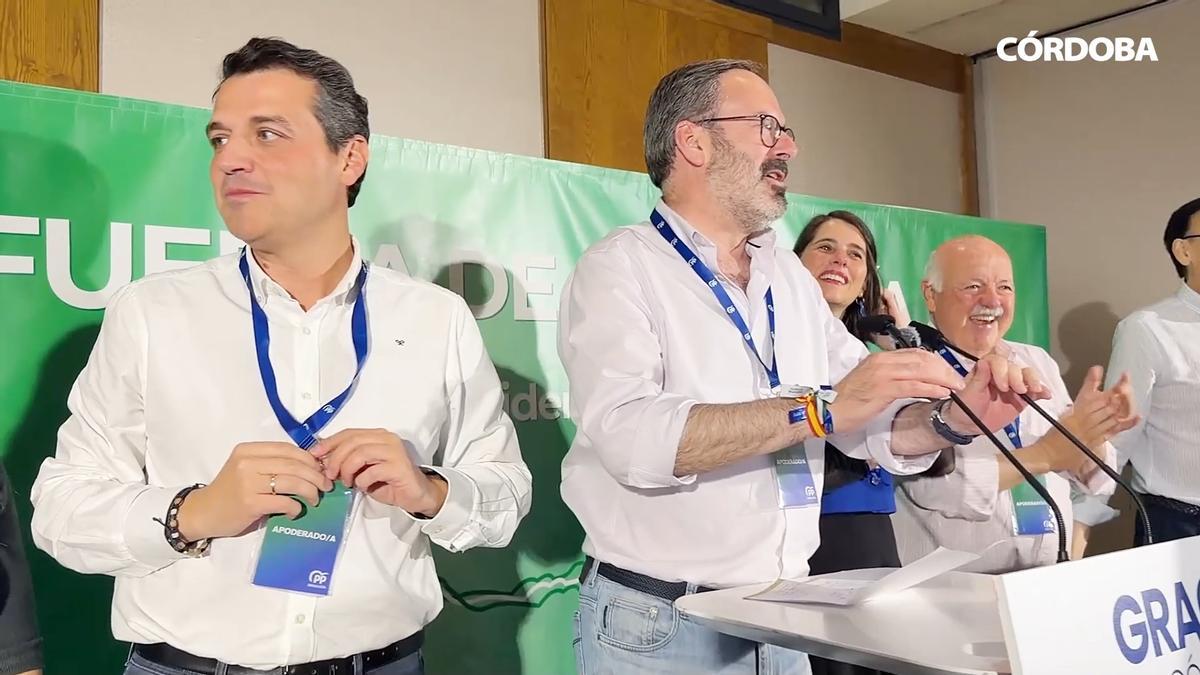 El PP de Córdoba celebra su triunfo en la provincia