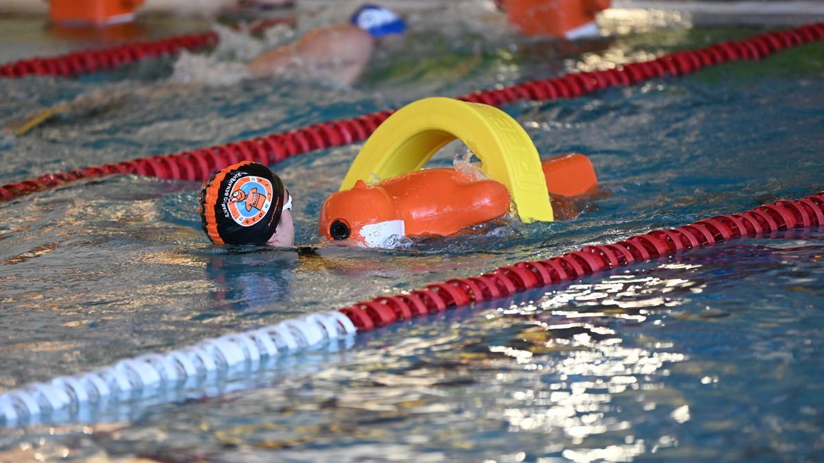 Uno de los deportistas benaventanos, en acción en La Albericia (Santander)