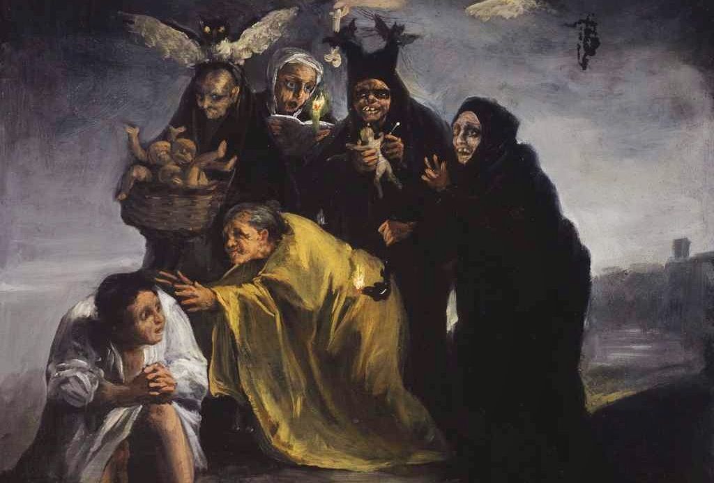 María de los Dolores López fue la última bruja española quemada en la hoguera | 'El conjuro' (1798), de Goya.