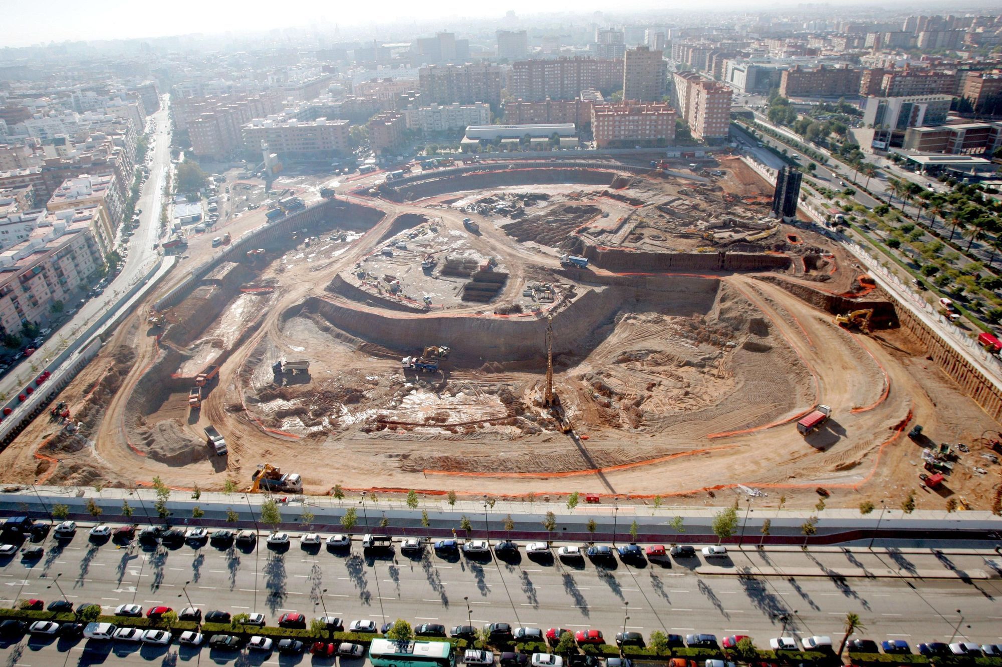 13 años de obras paradas en el nuevo Mestalla