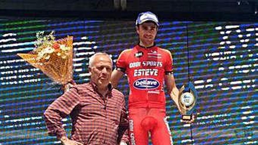 Jorge Bueno, en el segundo escalón del podio gallego.