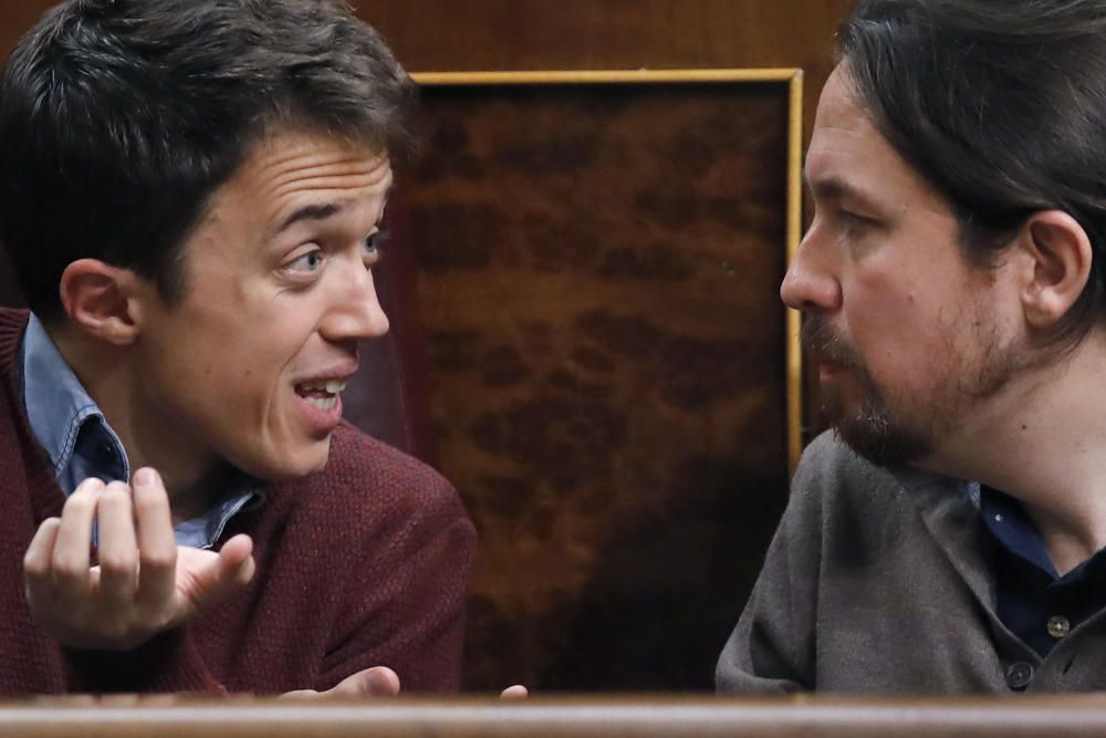 Acalorada discussió entre Iglesias i Errejón al Congrés