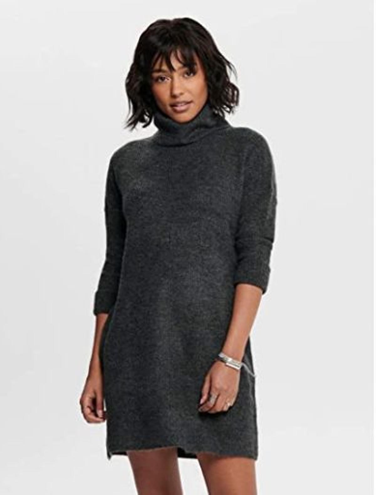 Vestido jersey de cuello alto de Only