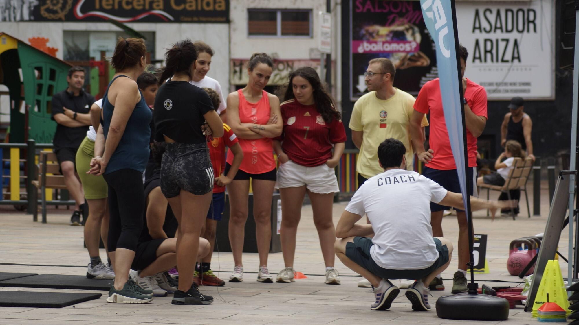 Exhibición de halterofilia y CrossFit en Plaza de la Puebla, Zamora.
