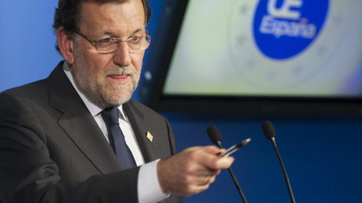 RUEDA DE PRENSA DE RAJOY EN BRUSELAS