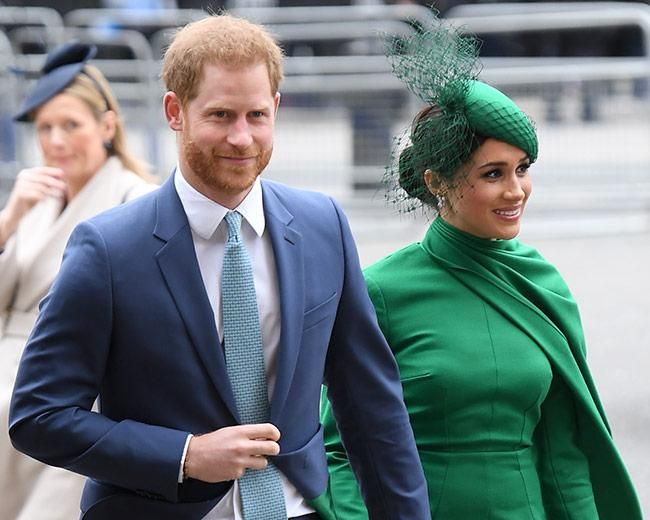 Meghan Markle y el príncipe Harry, durante la ceremonia de la Commonwealth