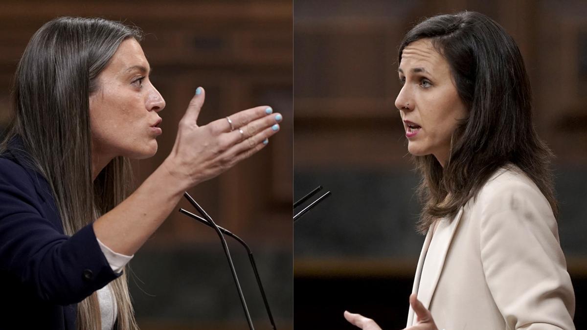 Miriam Nogueras e Ione Belarra en el Congreso