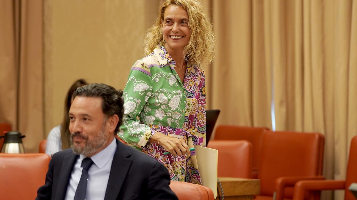 Meritxell Batet y Guillermo Mariscal, en la Diputación permanente celebrada en el Congreso Diputados.