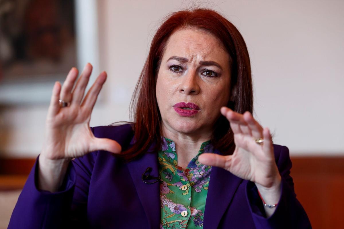 Fotografía fechada el 12 de marzo del 2020, de la ecuatoriana María Fernanda Espinosa, quien habla durante una entrevista con Efe en Ciudad de México. EFE/José Méndez