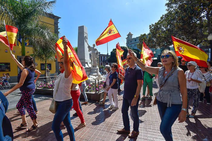 Concentración por la unidad de España, en la ...