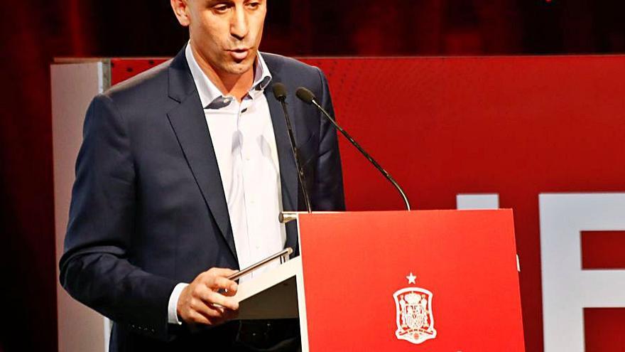 Rubiales, en un acto de la Federación Española | J.BARROSO - EUROPA PRESS