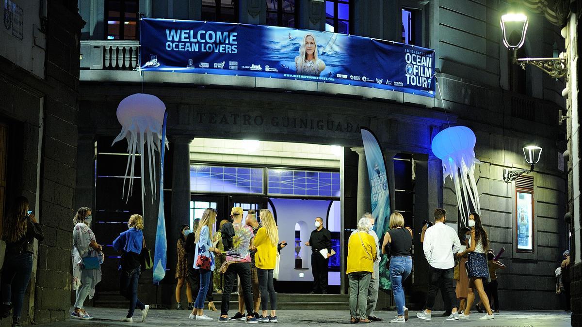 La edición del International Ocean Film Tour en el Teatro Guiniguada en la edición de 2021.