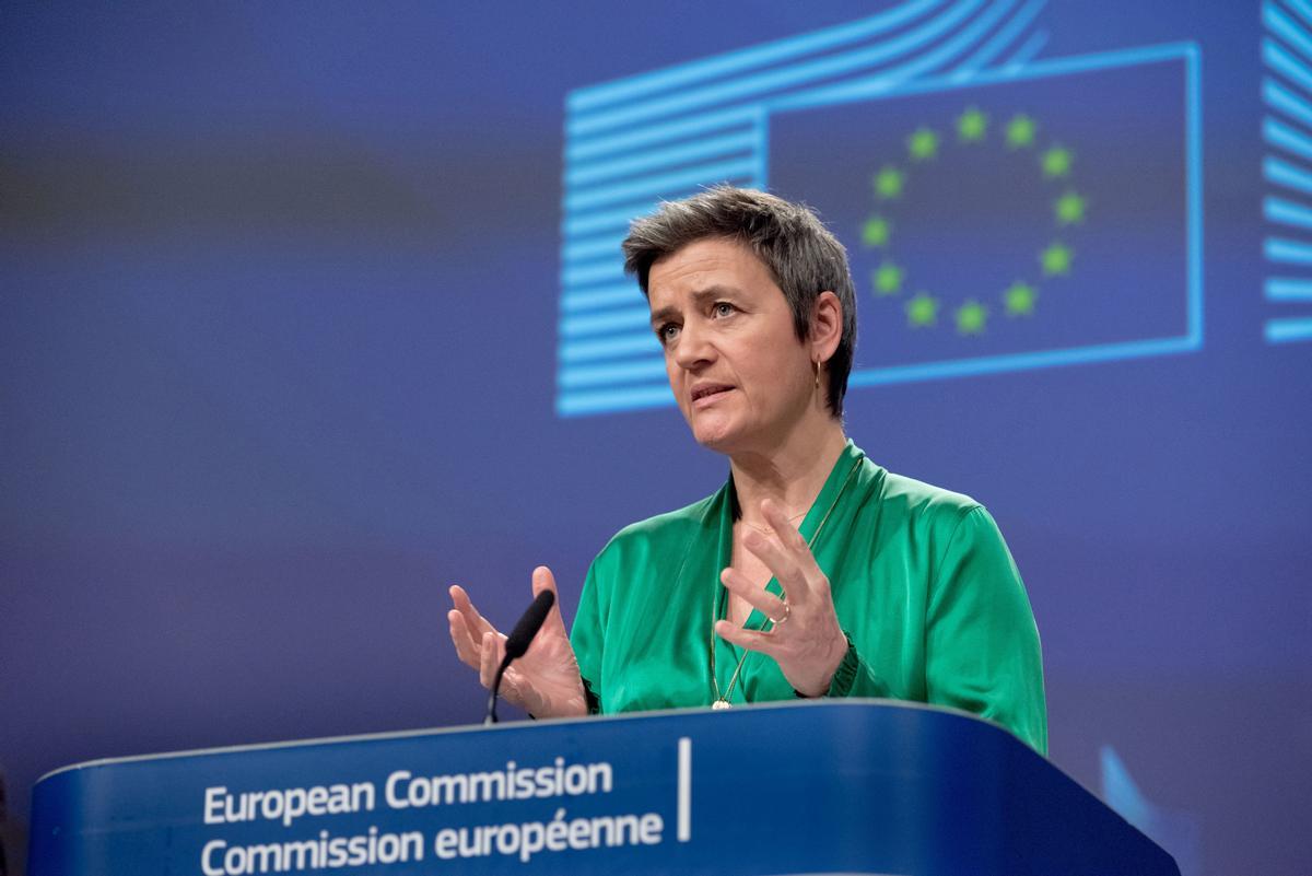 Archivo - La vicepresidenta ejecutiva y responsable de política de Competencia de la UE, Margrethe Vestager
