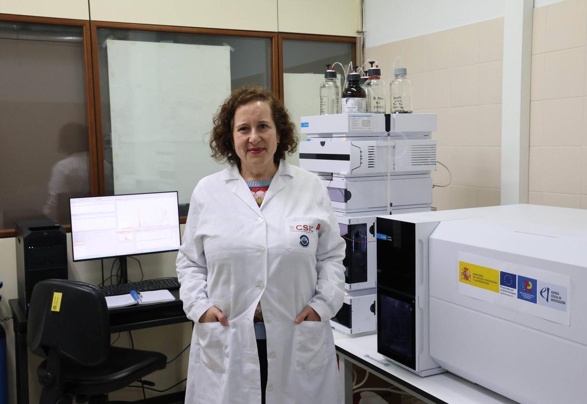 La investigadora gallega Begoña Ben-Gigirey en las instalaciones del Centro Oceanográfico de Vigo del IEO.