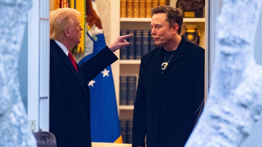 Donald Trump y Elon Musk, el pasado 14 de marzo en la Casa Blanca.