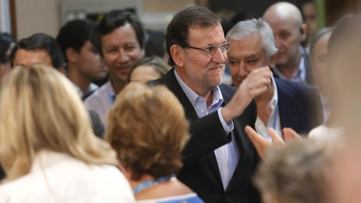 El presidente Rajoy, en la clausura la 21 interparlamentaria del PP celebrada en Guadalajara este sábado