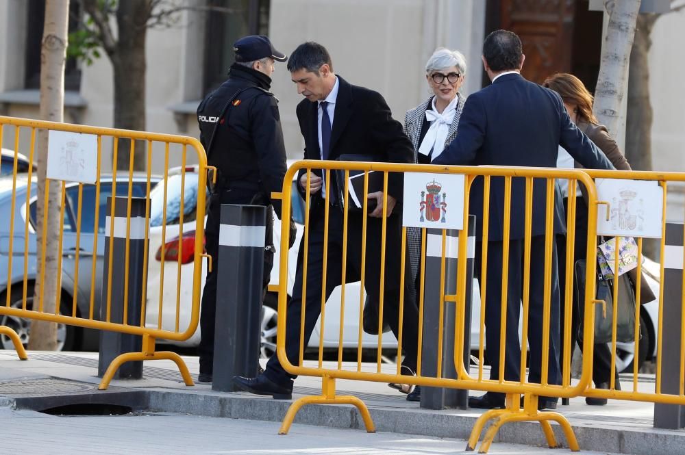 Arribada del major Josep Lluís Trapero al Tribunal Suprem