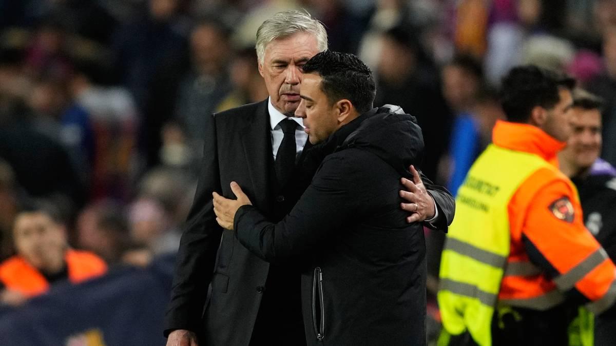 La celebración del Real Madrid en el vestuario del Camp Nou