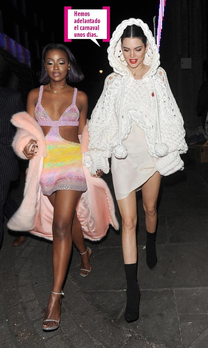 Justine Skye y Bella Hadid, de fiesta en Londres