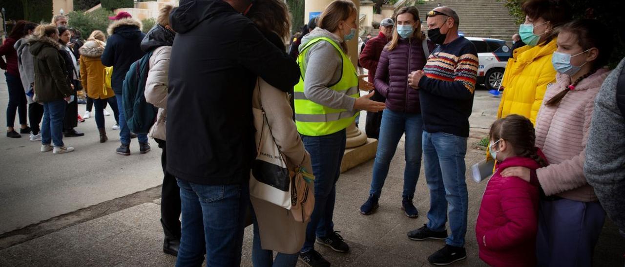 Un momento de la apertura del centro de acogida de refugiados ucranianos en la Fira de Barcelona, el pasado 18 de marzo.