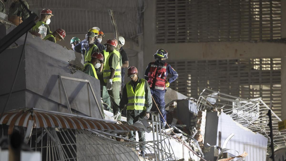 Labores de rescate tras los terremotos de Venezuela.