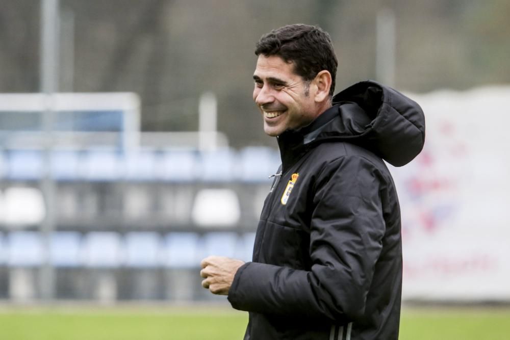 Entrenamiento del Real Oviedo en El Requexón