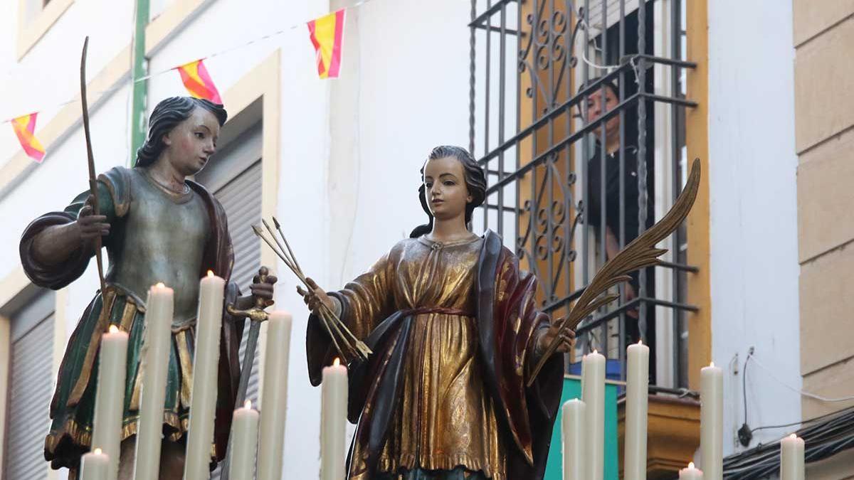 San Acisclo y Santa Victoria, los patronos de Córdoba son venerados en procesión por primera vez