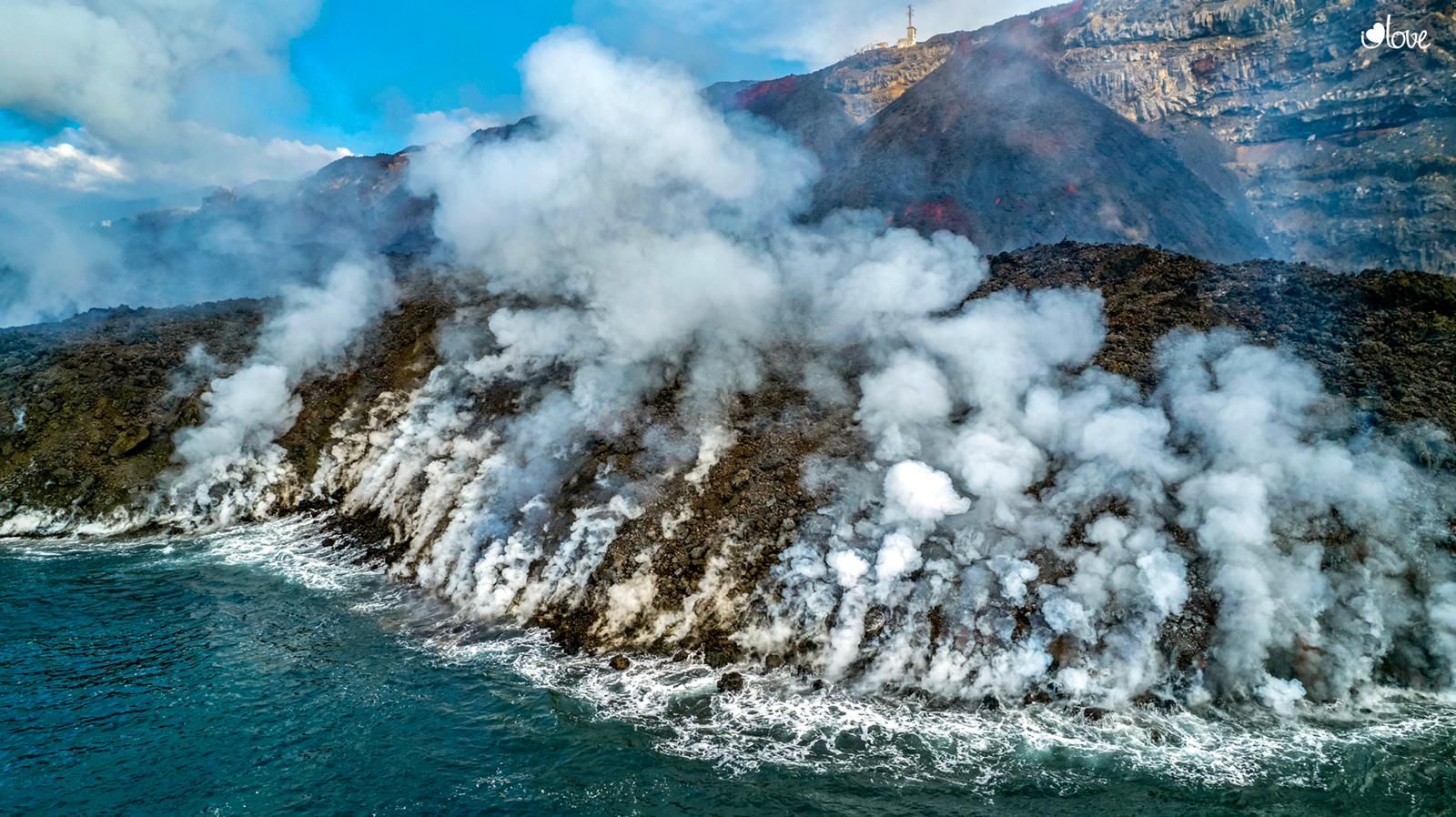 Nueva fajana en la costa oeste de La Palma