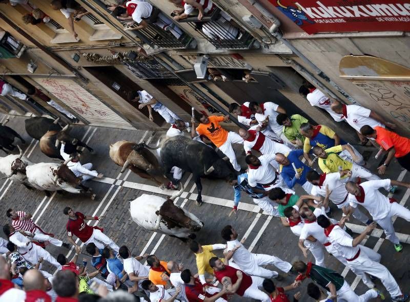 Penúltimo encierro de las fiestas de San Fermín