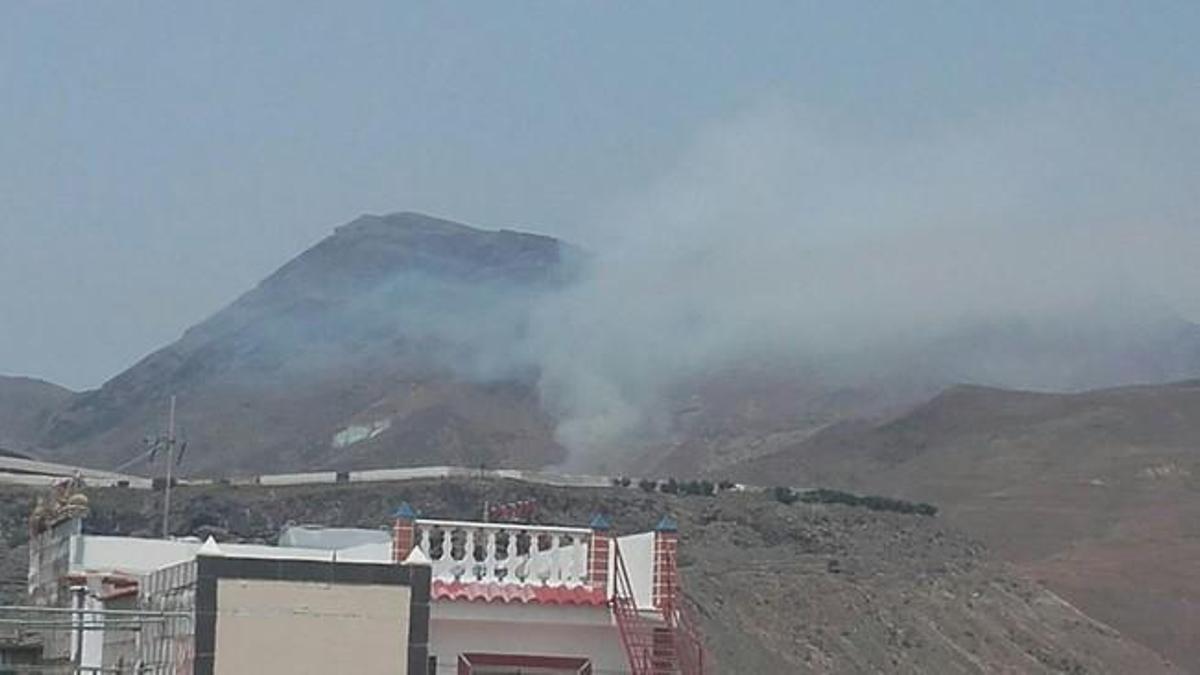Incendio en un vertedero de La Aldea Incendio en un vertedero de La Aldea