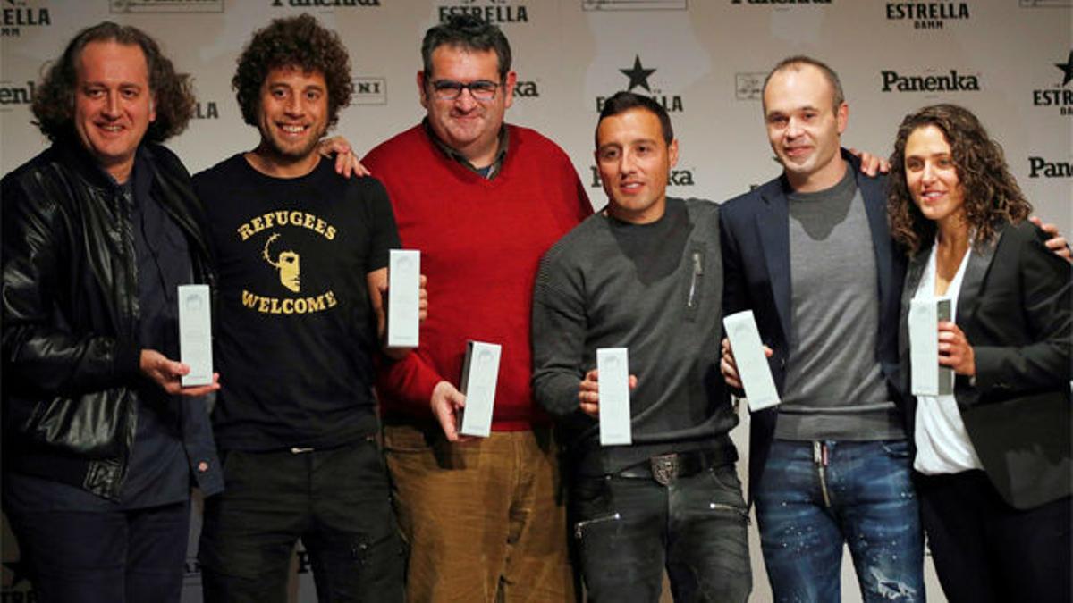 Andrés Iniesta, Vero Boquete y Santi Cazorla, premios Panenka 2018