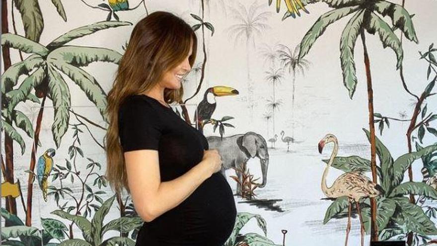 Una imagen de Romina Belluscio embarazada.
