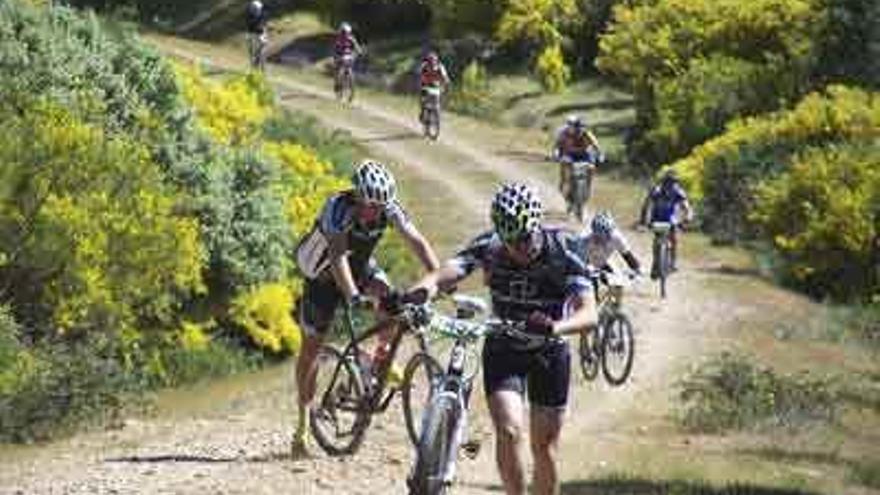 Una de las partes duras del recorrido de bicicleta.