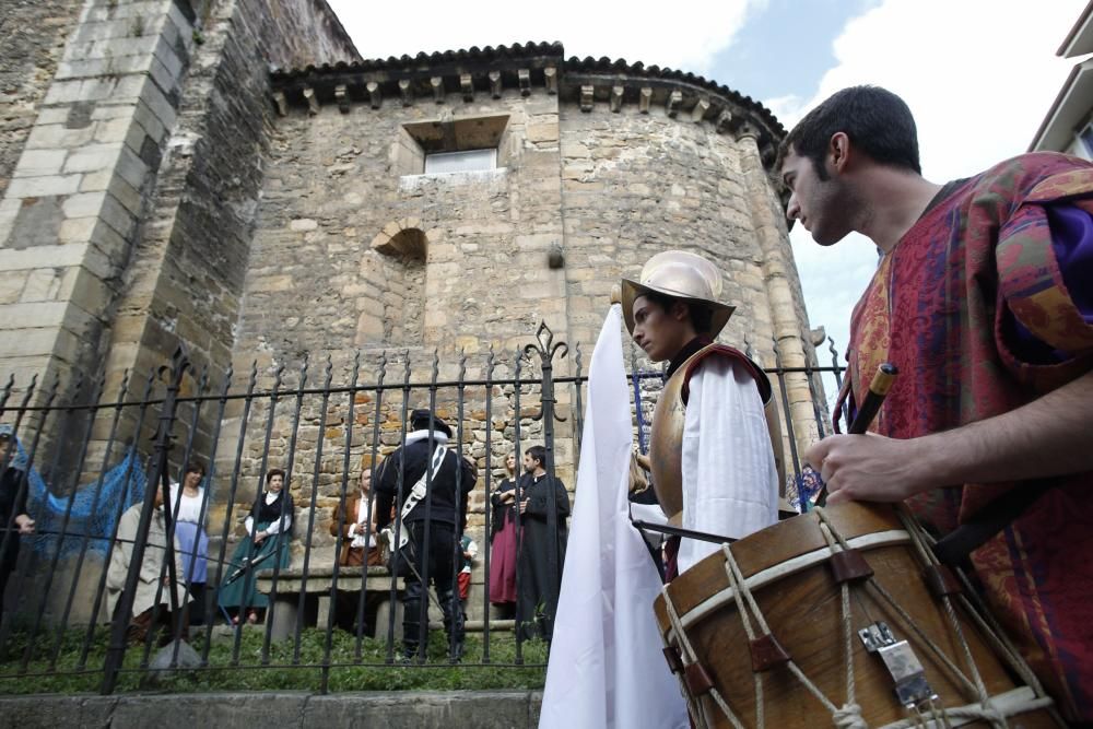 Recreación del reclutamiento de avilesinos para participar en la conquista de La Florida