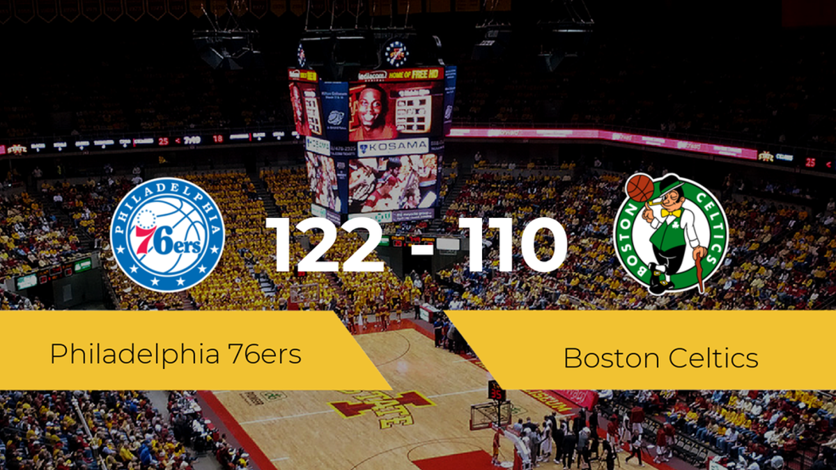 Philadelphia 76ers gana a Boston Celtics (122-110)