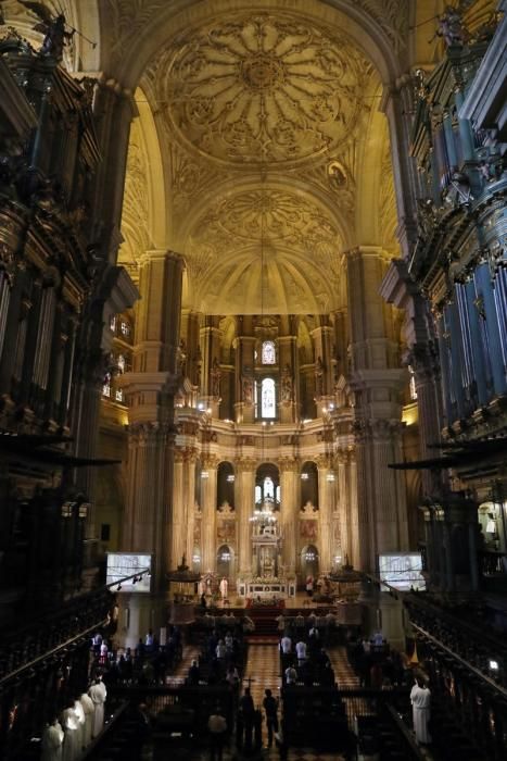 Celebración de la festividad de la Victoria en la Catedral de Málaga.