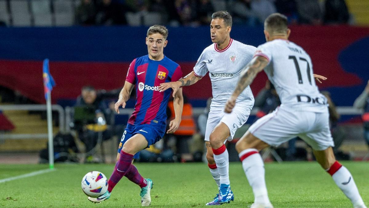 FC Barcelona - Amberes: El gol de Gavi