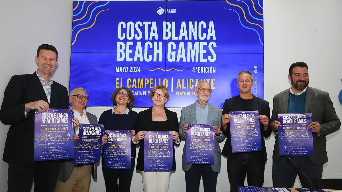 Imagen de la presentación de los Costa Blanca Beach Games en la Diputación Provincial de Alicante