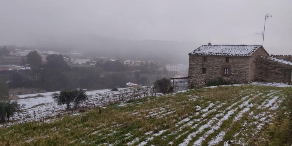 Paisatges nevats a Santa Maria d'Oló