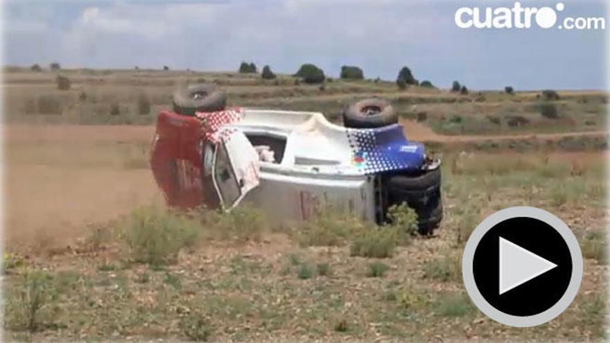 El coche en el que viajaban Rivera y Calleja.