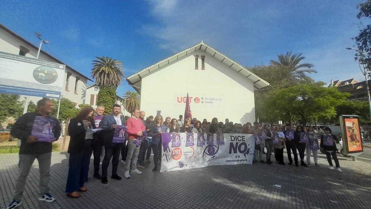 Concentración de UGT con motivo del Día Internacional por la Eliminación de la Violencia a las Mujeres.