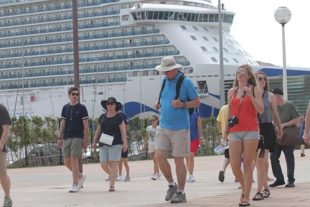 Turistas en Cartagena en el Puente de agosto