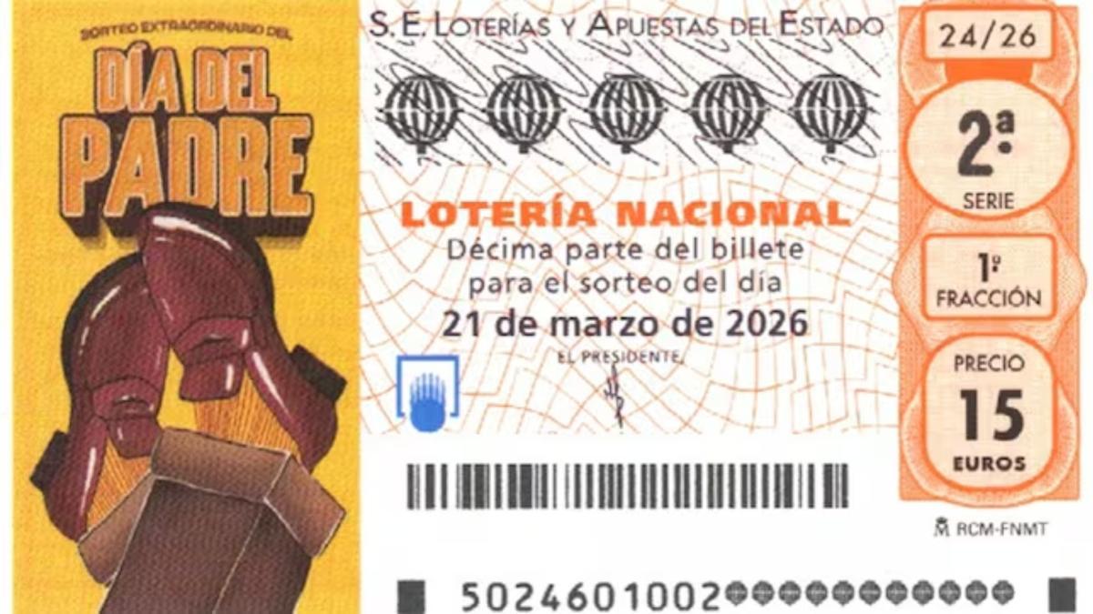 Sorteo extraordinario del Día del Padre, hoy sábado 21 de marzo